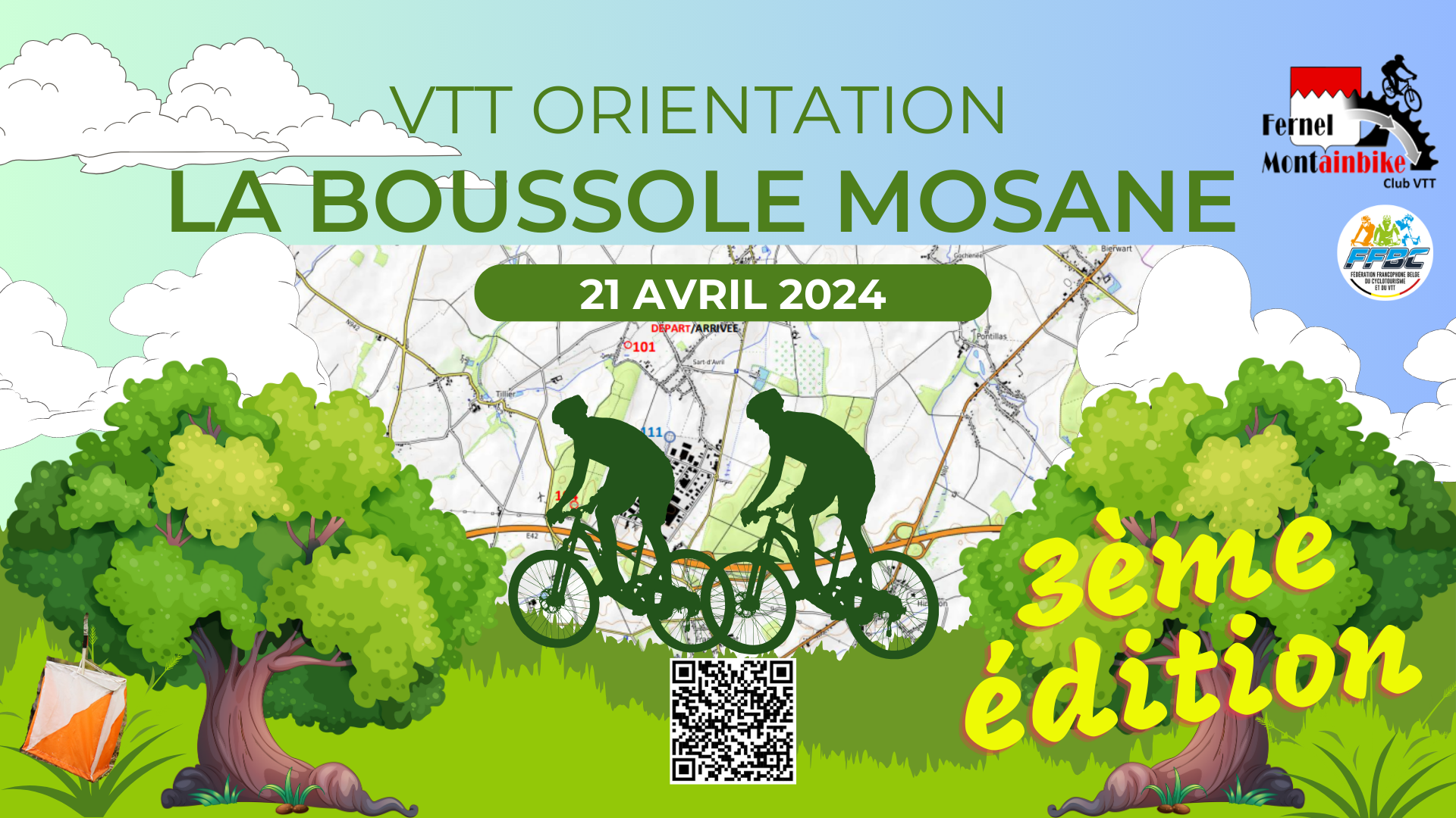 VTT Orientation - LA BOUSSOLE MOSANE (mode découverte ou mode chrono) - Inscription obligatoire